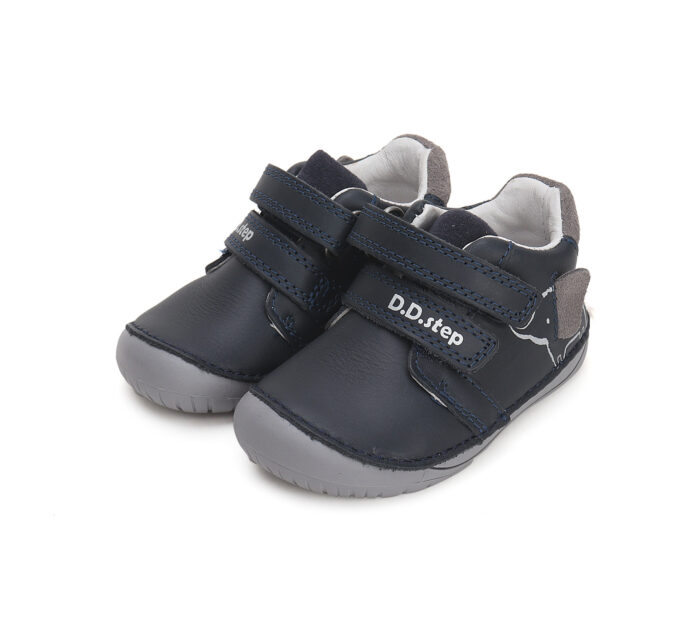 D.D.Step barefoot k/s saapad - Royal Blue Elephant