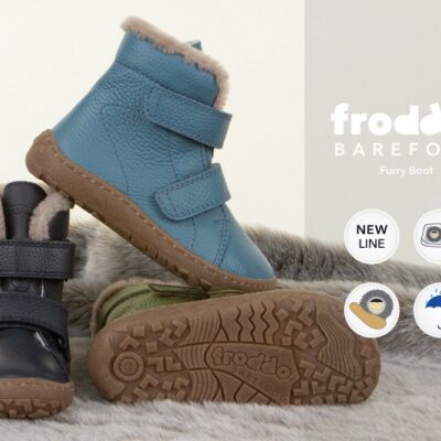 Froddo Barefoot Furry Boot - Dark Blue