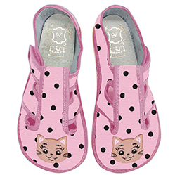 Raweks Zuzia barefoot sisejalatsid - Pink Cat