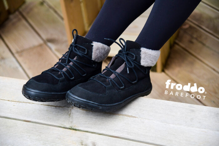 Froddo Barefoot UP Furry Wool Tex Black