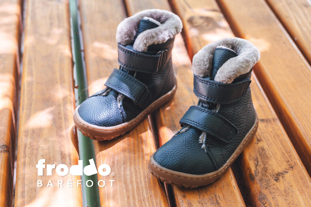 Froddo Barefoot Furry Boot – Dark Blue