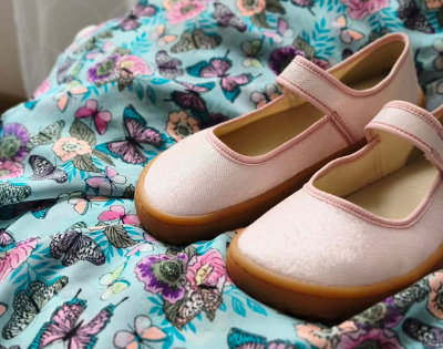 Froddo Barefoot Canvas Balletty - Pink Shine