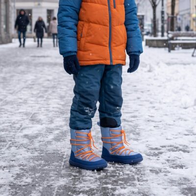 Be Lenka barefoot Snowfox Kids Blue talvesaapad
